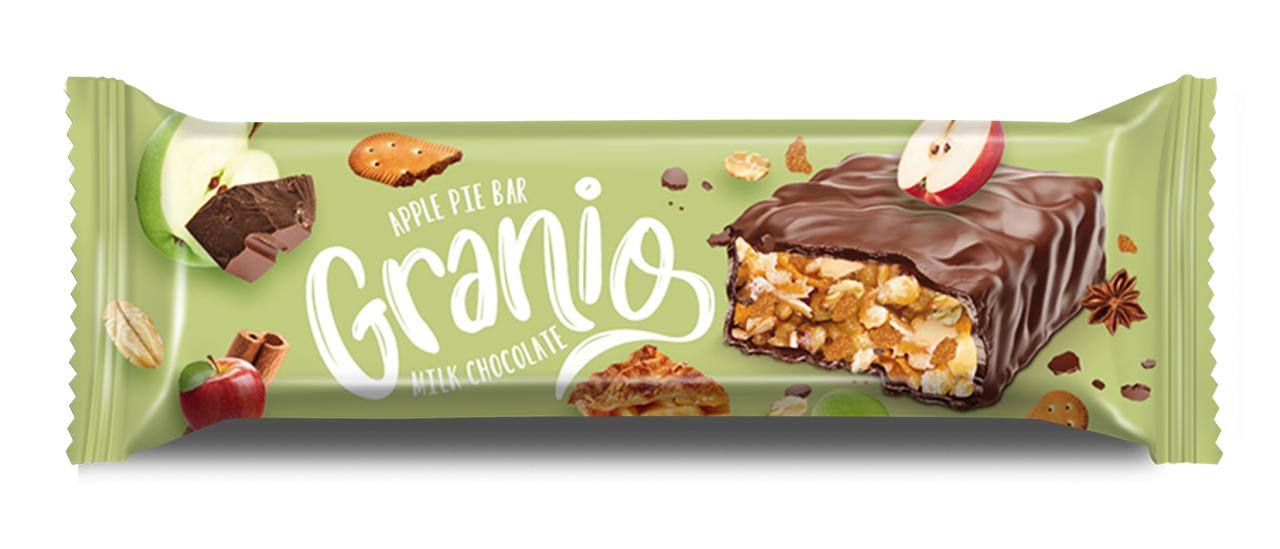 Granio Apple Pie Bar Milk Chocolate 30g