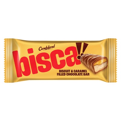Candyland Bisca Biscuit & Caramel Filled Chocolate Bar