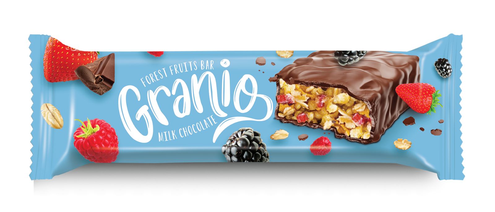 Granio Forest Fruits Bar Milk Chocolate 30g