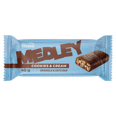 Niveen Medley Cookies & Cream Granola & Oats Bar 40g