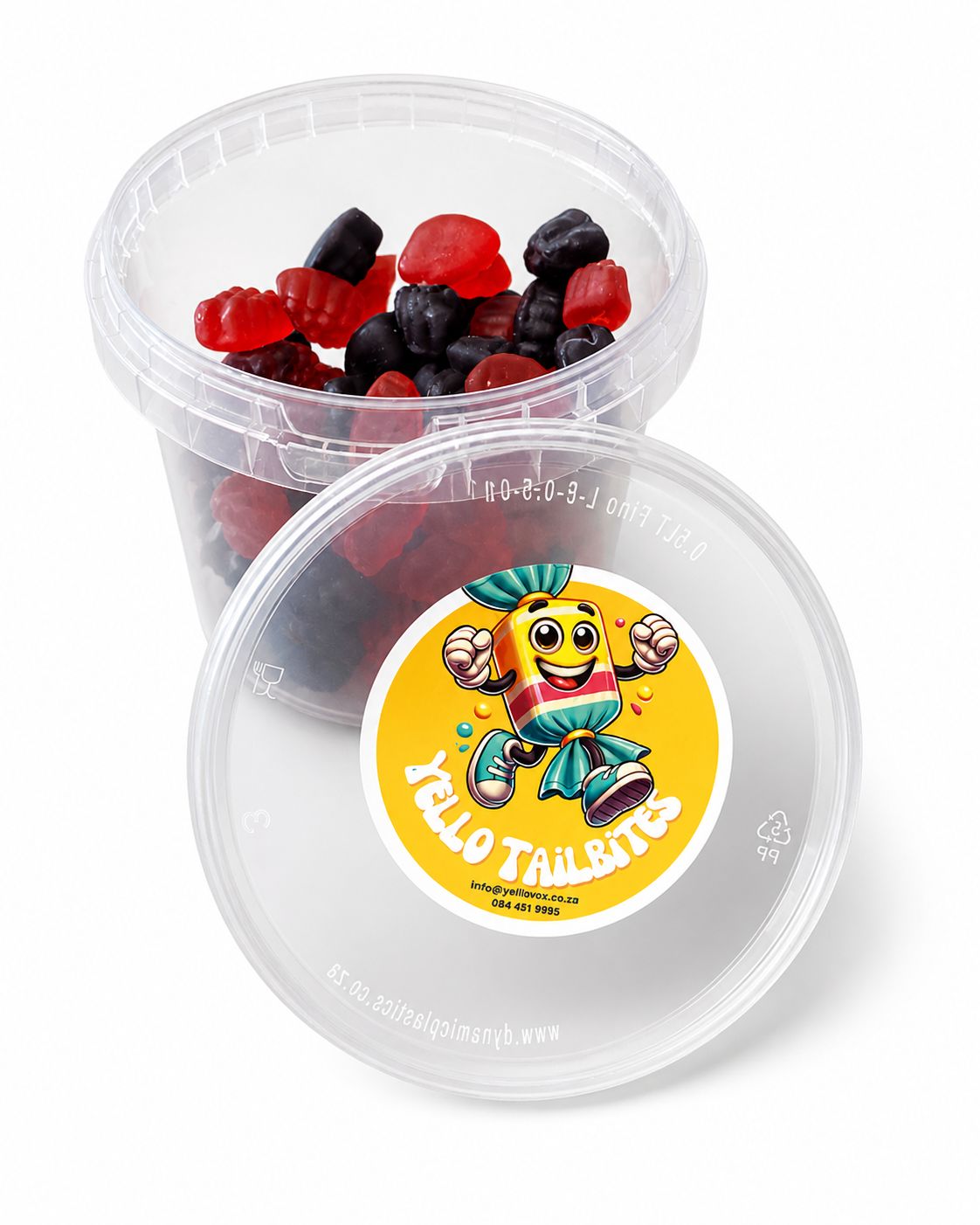 Yello Tailbites Mixed Berry Jellies South African sweets