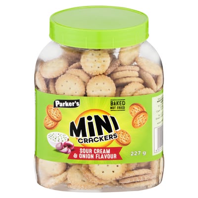 Parker’s Mini Crackers Sour Cream & Onion 227g