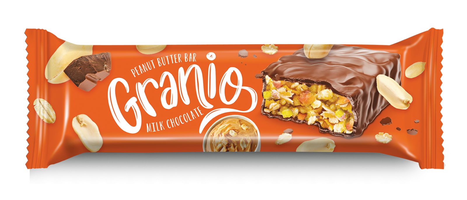 Granio Peanut Butter Bar Milk Chocolate 30g