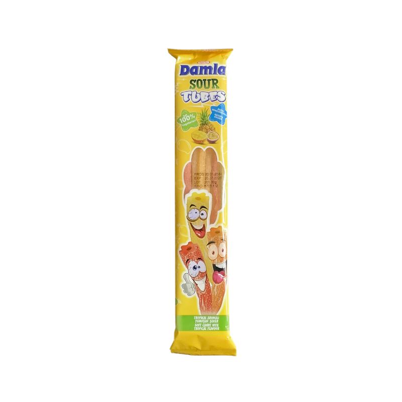Damla Sour Tubes Tropical 30g