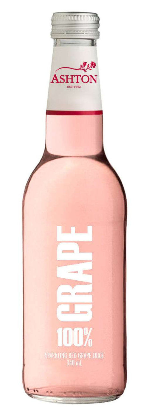 Ashton sparkling red grape juice 340 ml bottle
