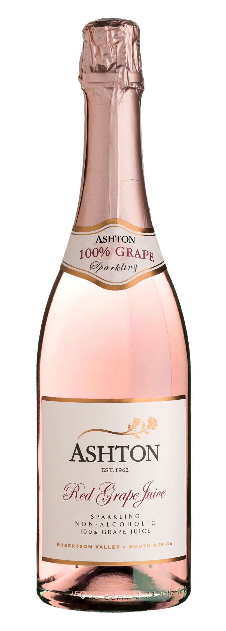 Ashton sparkling red grape juice 750 ml cork-top celebration bottle