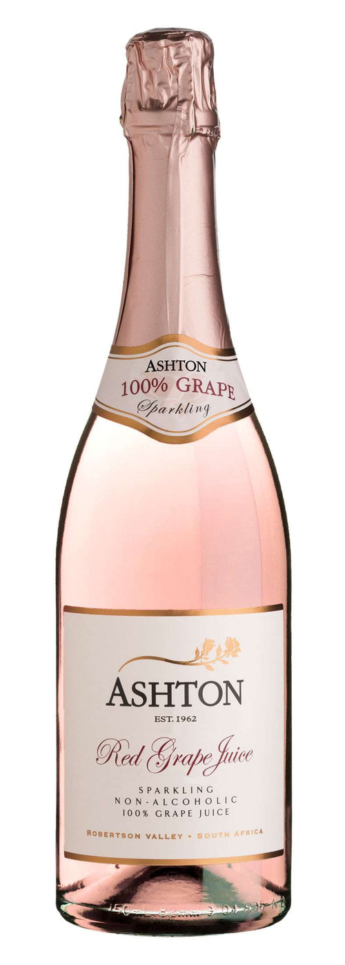Ashton sparkling red grape juice 750 ml cork-top celebration bottle