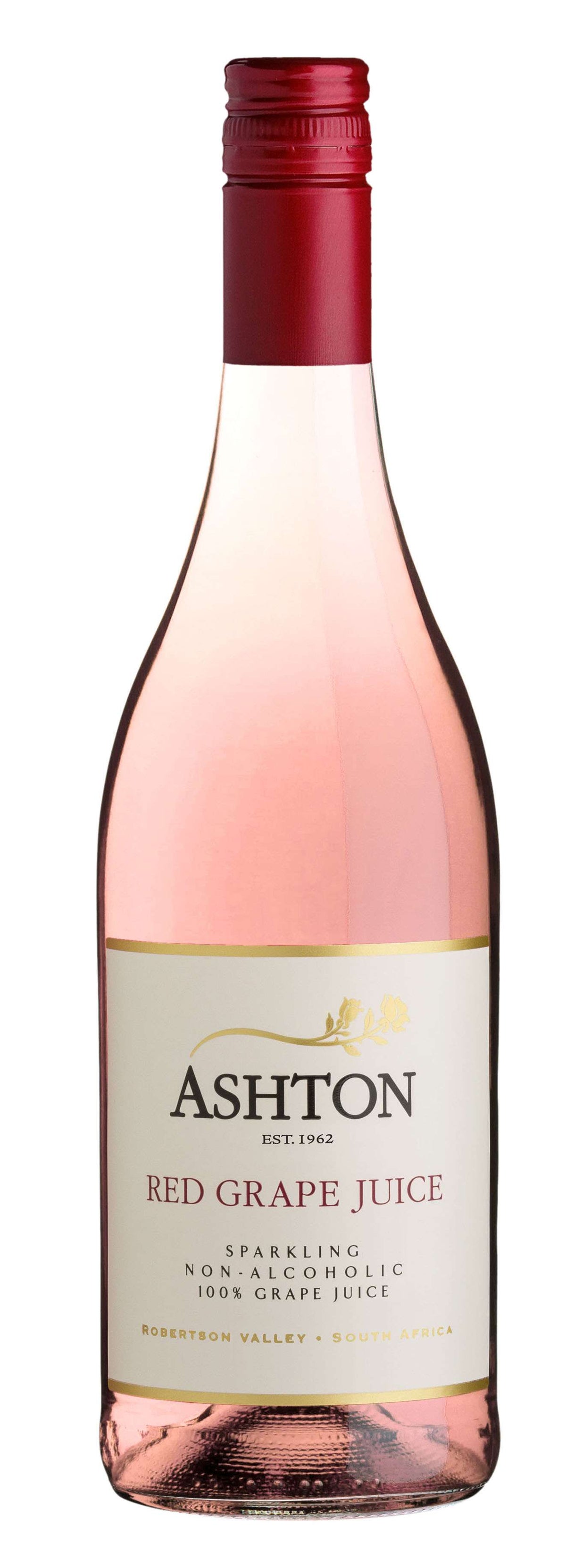 Ashton sparkling red grape juice 750 ml screw-top bottle