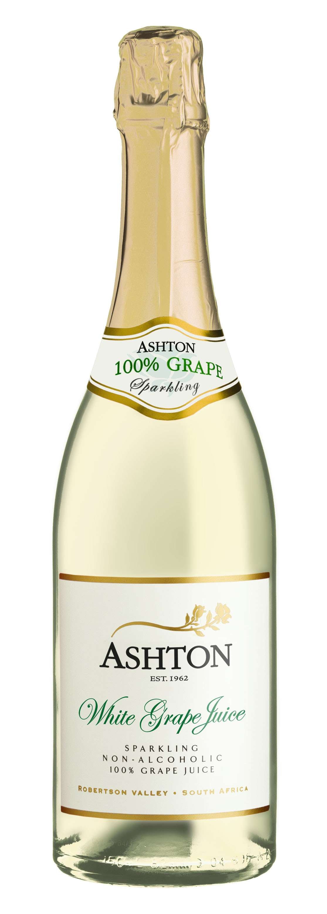 Ashton sparkling white grape juice 750 ml cork-top celebration bottle