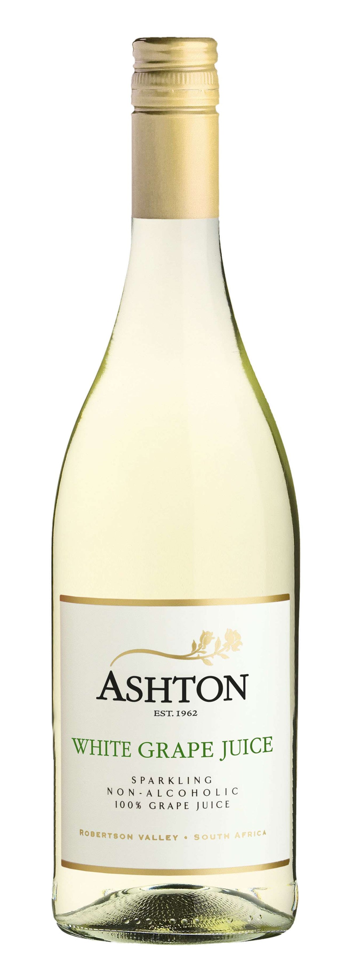 Ashton sparkling white grape juice 750 ml screw-top bottle